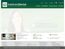 Tablet Screenshot of institutodental.net